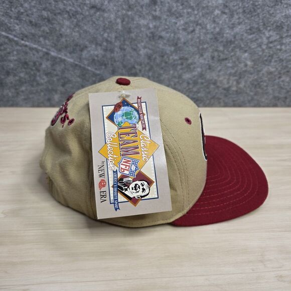Vintage New‎ Era San Francisco 49ers Snapback Hat Dupont Visor Low Profile Gold - Picture 2 of 10